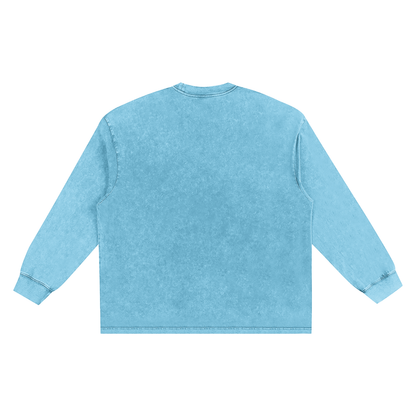 Snow Washed Frayed Edge T-Shirt