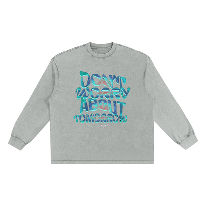 Snow Washed Frayed Edge T-Shirt