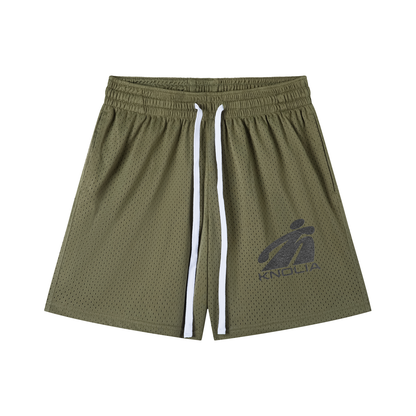 Mesh Drawstring Shorts