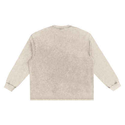 Snow Washed Frayed Edge T-Shirt